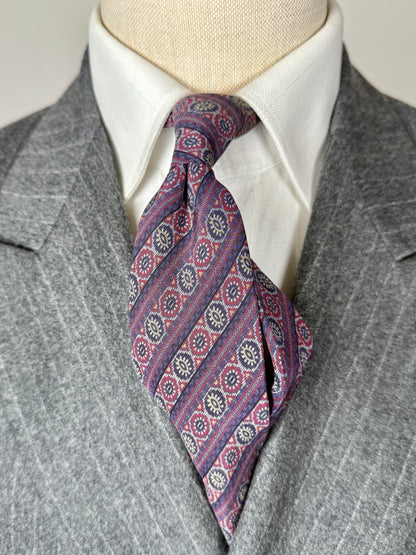 Cravatta Missoni geometrica viola lilla