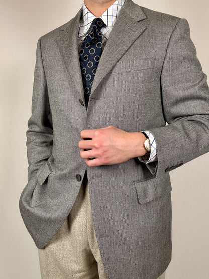 Giacca Pierre Cardin anni ‘90 spigato grigio - tg. 50