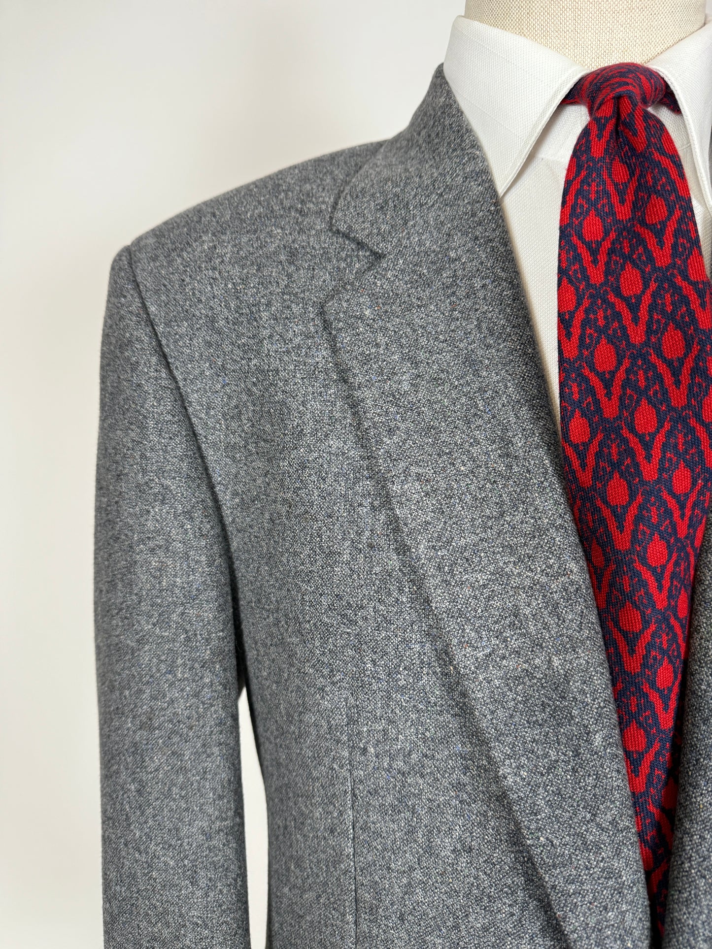 Giacca Missoni anni ‘80 grigio petrolio donegal - tg. 52