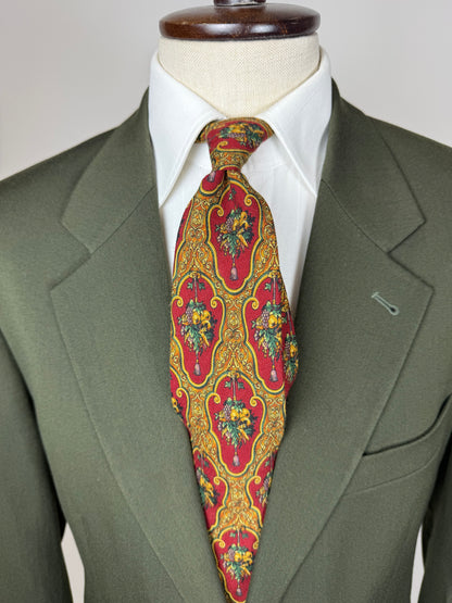 Cravatta Ralph Lauren in lana con decorazione barocca