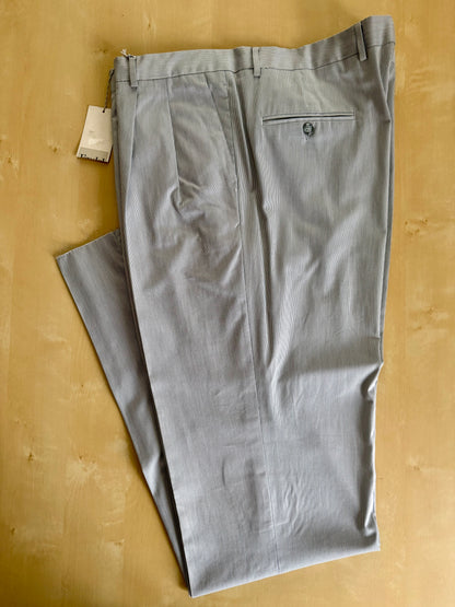 Pantaloni estivi cotone mille righe turchese (NOS) - tg. 58/60