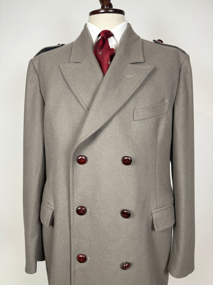 Cappotto De Paz doppiopetto grigio/cachi - tg. 56-58