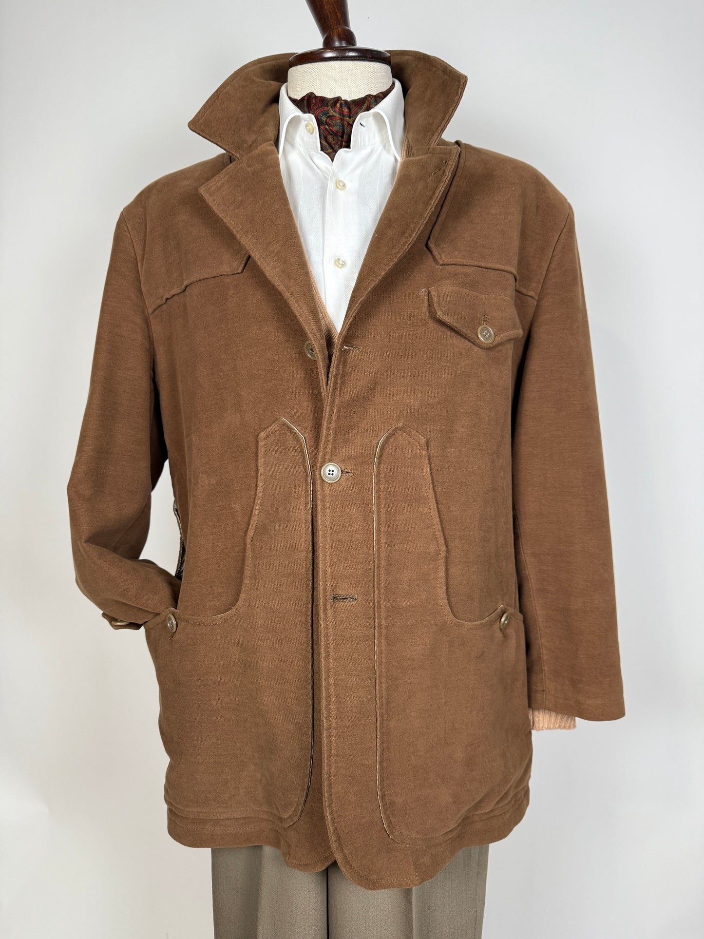 Giacca maremmana in fustagno marrone - tg. 54