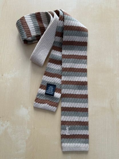 Cravatta Yves Saint Laurent maglia di cotone a righe