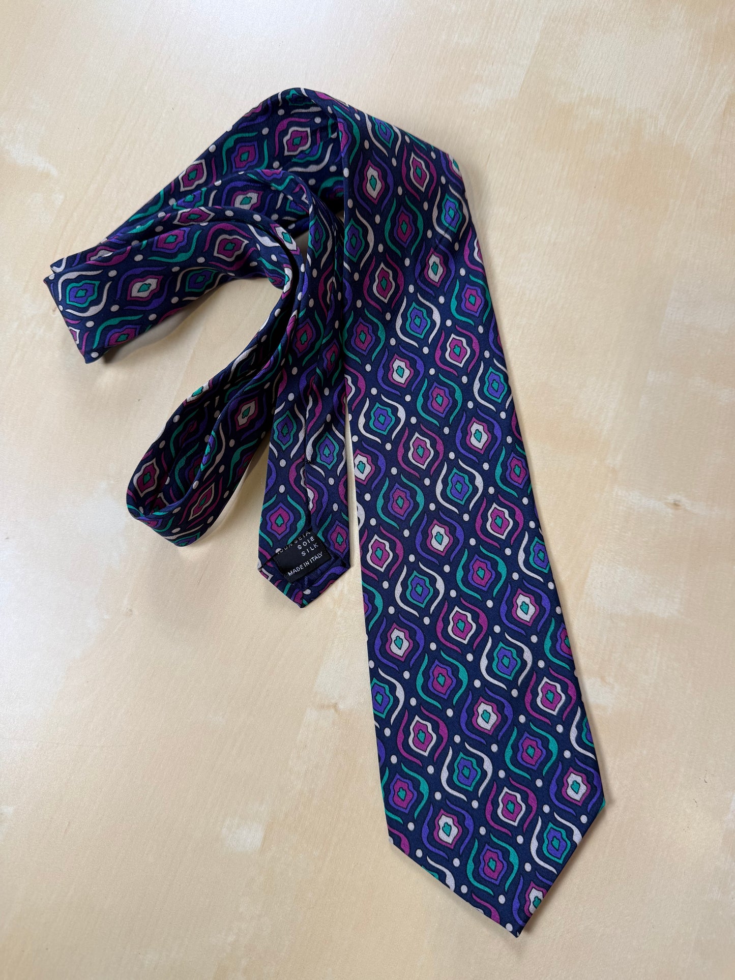 Cravatta Missoni vintage fantasia astratta