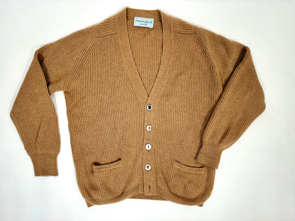 Cardigan costa inglese 100% cammello - M/L