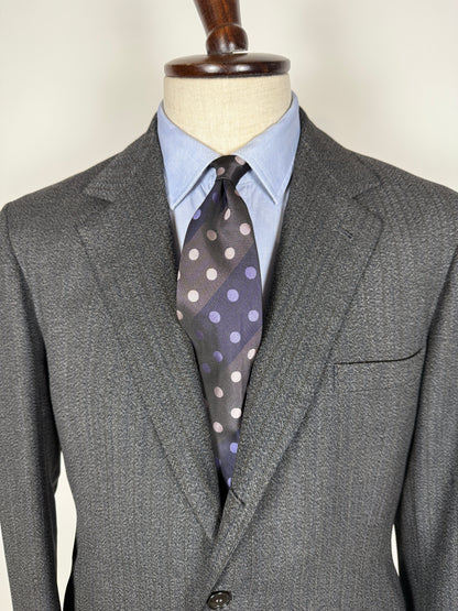 Completo sartoriale anni ‘60 grigio sale pepe - tg. 50/52
