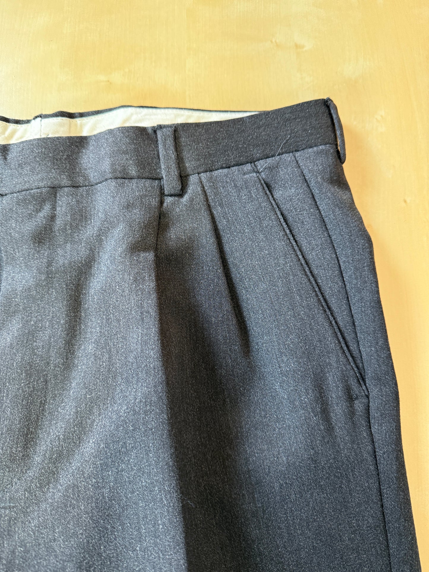 Pantaloni flanella pettinata grigio antracite - tg. 52
