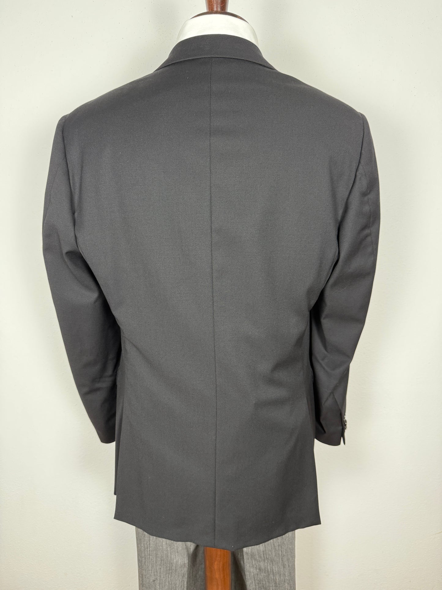 Giacca Corneliani in twill di lana nero - tg. 50/52