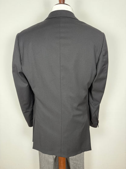 Giacca Corneliani in twill di lana nero - tg. 50/52