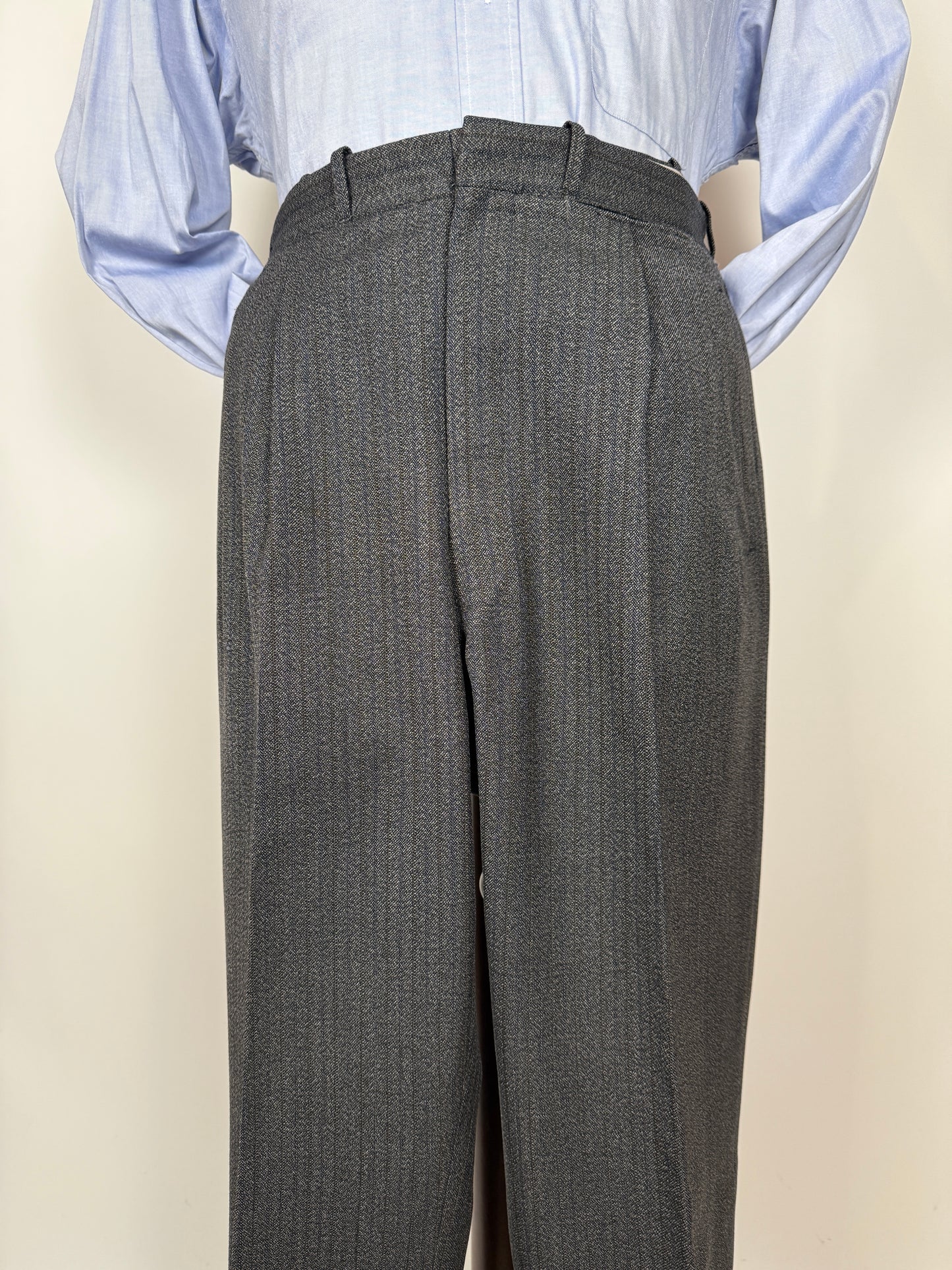 Completo sartoriale anni ‘60 grigio sale pepe - tg. 50/52