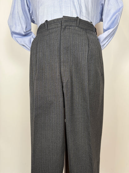 Completo sartoriale anni ‘60 grigio sale pepe - tg. 50/52