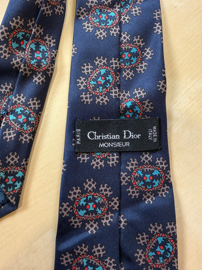 Cravatta Dior vintage medaglioni