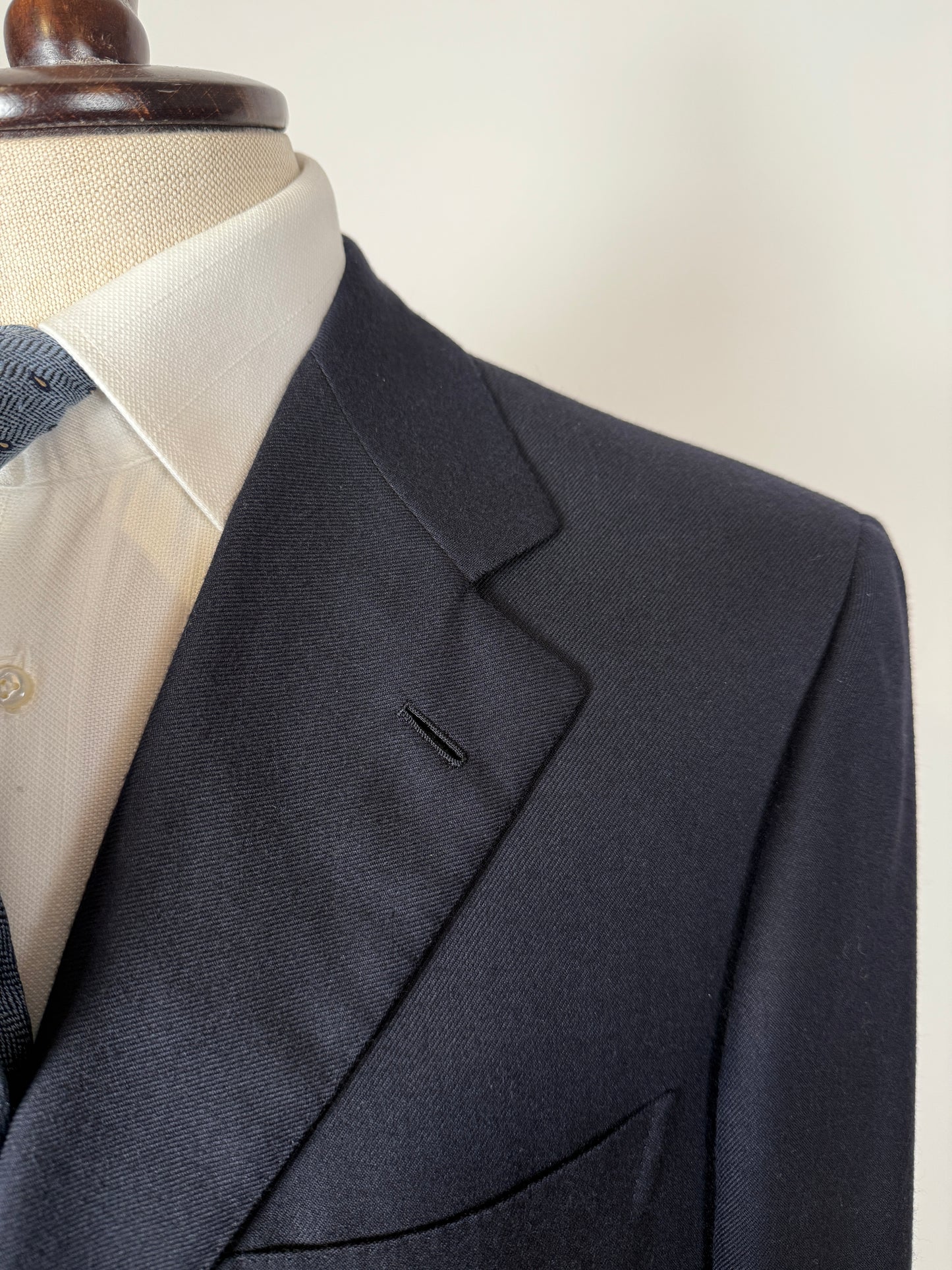 Giacca Brioni flanella lana e cashmere blu - tg. 50