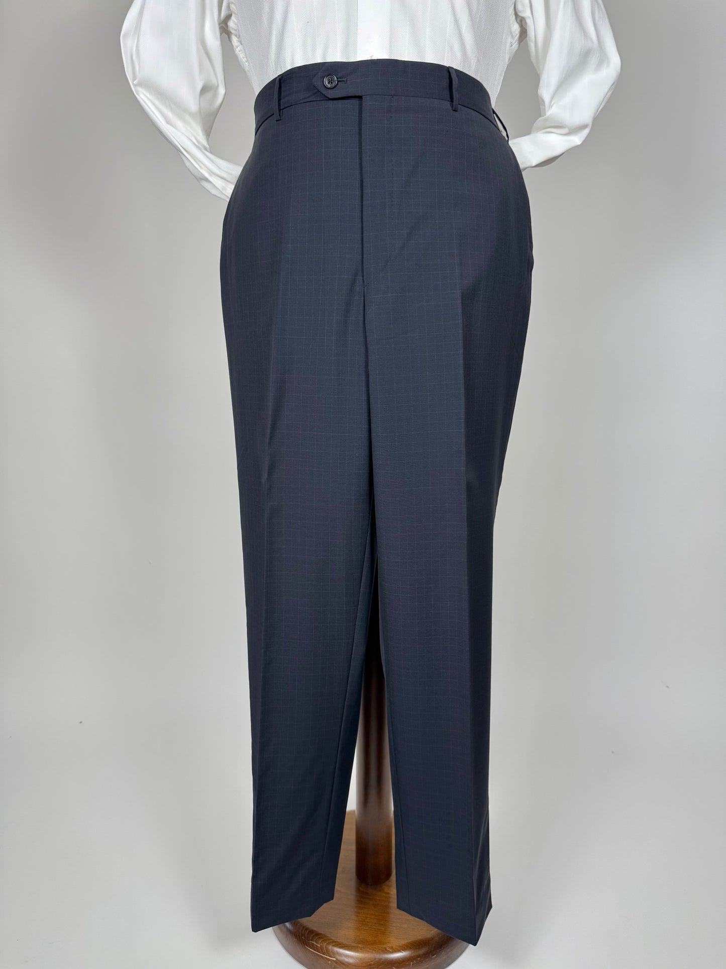 Completo Corneliani fresco lana blu a quadri - tg. 52/54