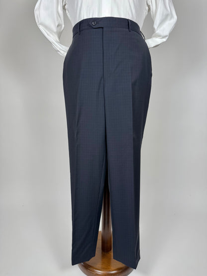 Completo Corneliani fresco lana blu a quadri - tg. 52/54