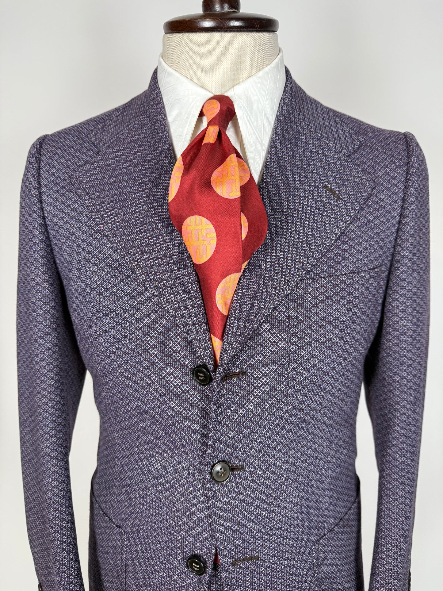 Completo anni ‘70 viola optical - tg. 44