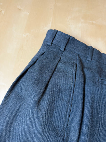 Pantaloni anni ‘80 flanella verde pino - tg. 52/54