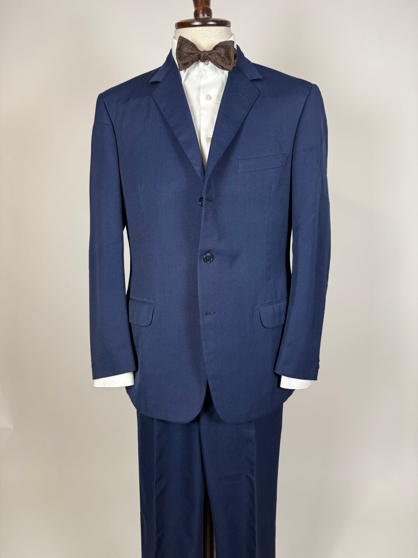Completo anni ‘60 twill pettinato blu - tg. 48/50