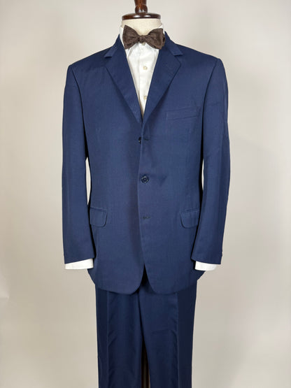 Completo anni ‘60 twill pettinato blu - tg. 48/50