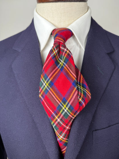 Cravatta in lana tartan Royal Stewart