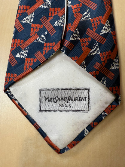 Cravatta Yves Saint Laurent anni ‘70 optical