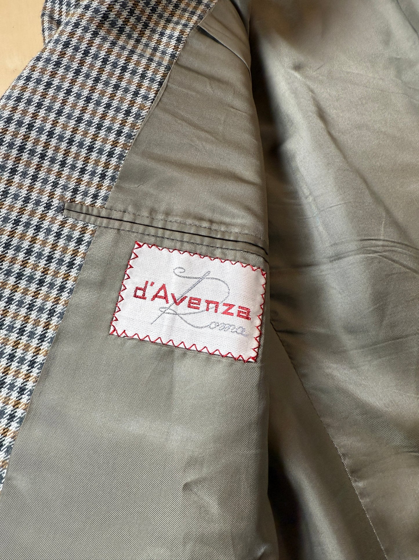 Giacca D’Avenza anni ‘80 check lana cashmere e seta - tg. 48