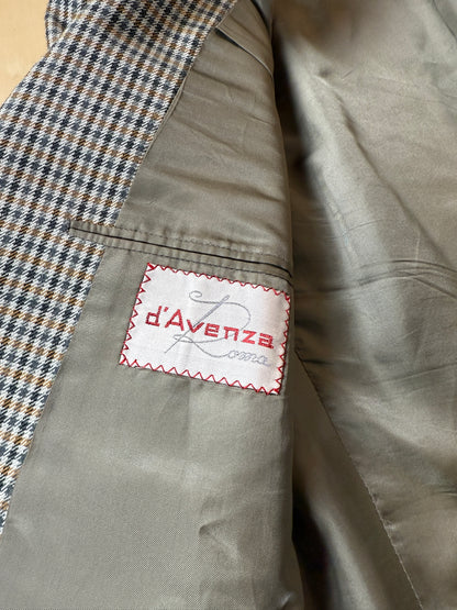 Giacca D’Avenza anni ‘80 check lana cashmere e seta - tg. 48