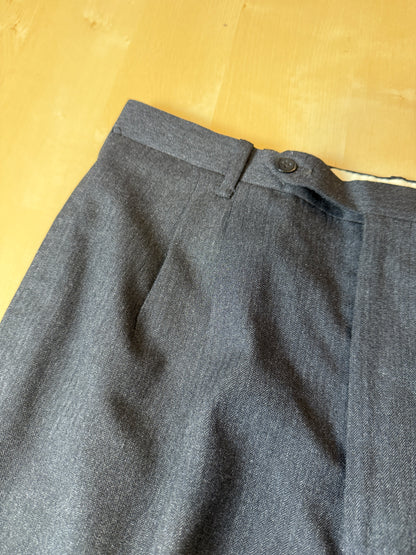 Completo su misura De Paz anni ‘70/‘80 antracite spigato - tg. 46/48