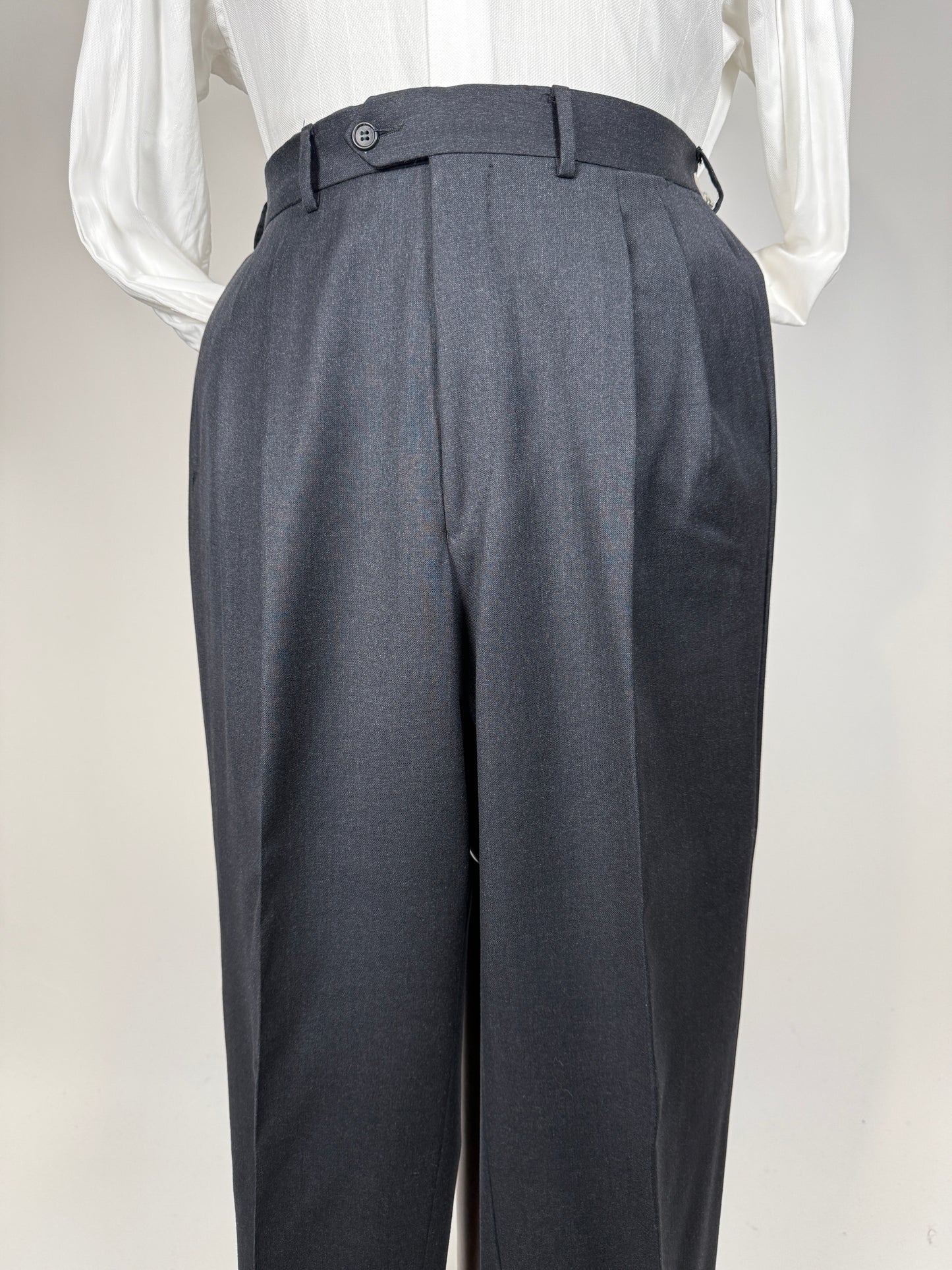 Completo Corneliani anni ‘90 flanella antracite - tg. 50/52