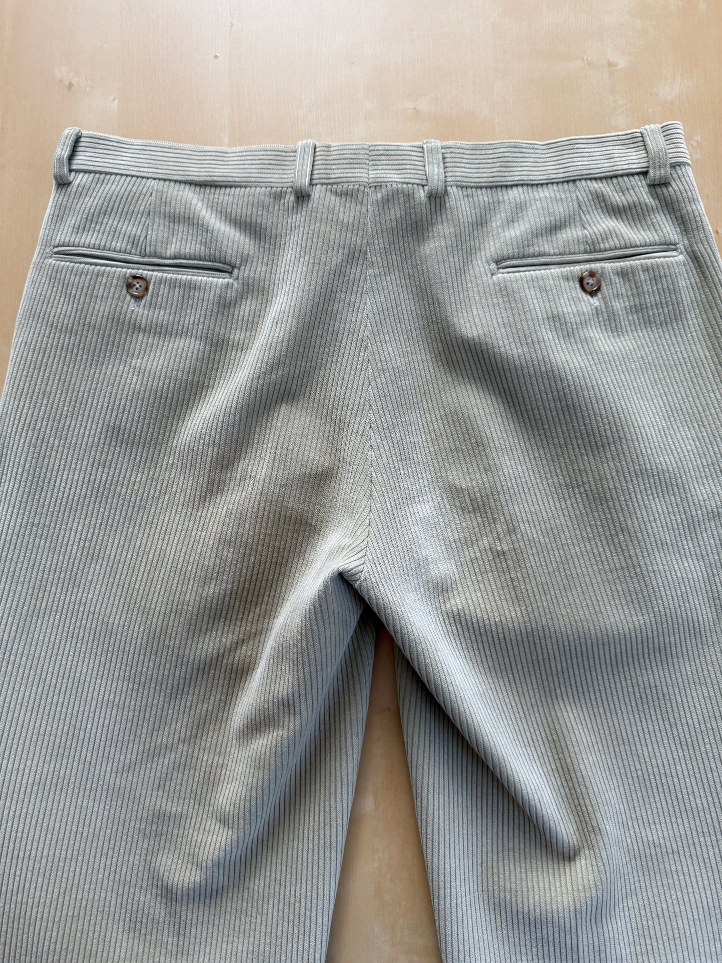 Pantaloni in velluto a coste panna/avorio - tg. 52