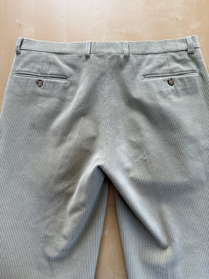 Pantaloni in velluto a coste panna/avorio - tg. 52