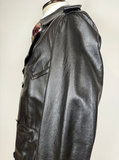 Trench anni ‘70 in pelle - tg. 44/46