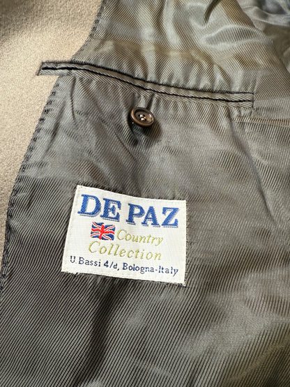 Cappotto De Paz doppiopetto grigio/cachi - tg. 56-58