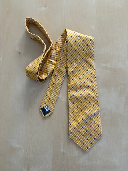 Cravatta Valentino giallo seersucker