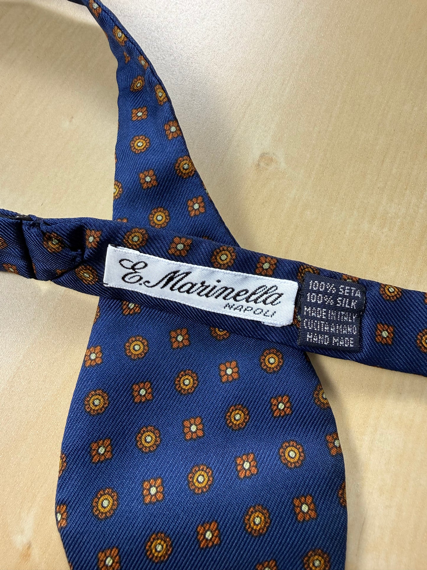 Papillon Marinella micro fantasia navy