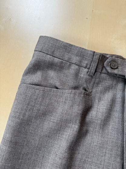 Pantaloni fresco lana marrone tabacco (NOS) - tg. 46