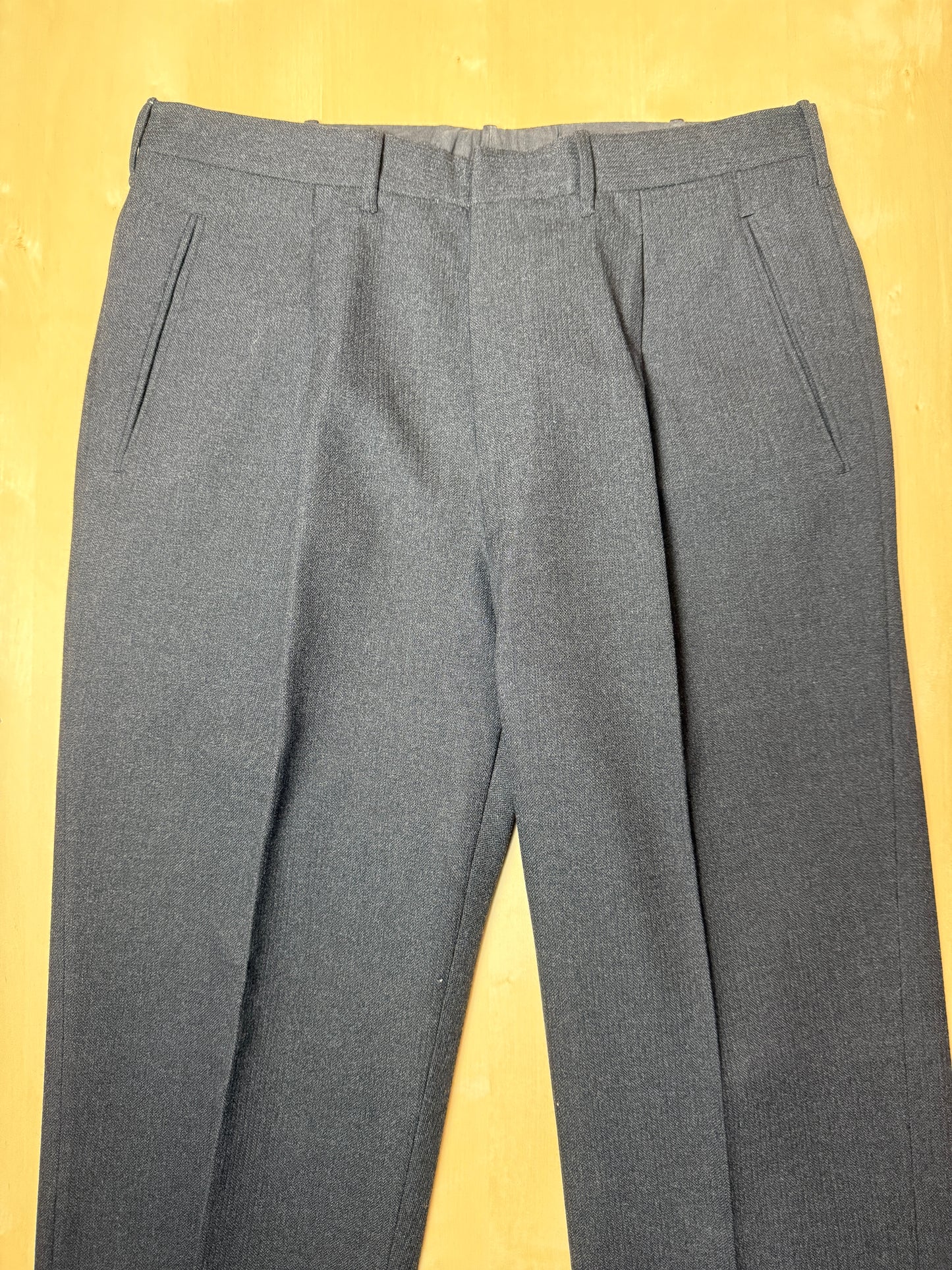 Pantaloni sartoriali anni ‘60 flanella pesante antracite - tg. 48/50