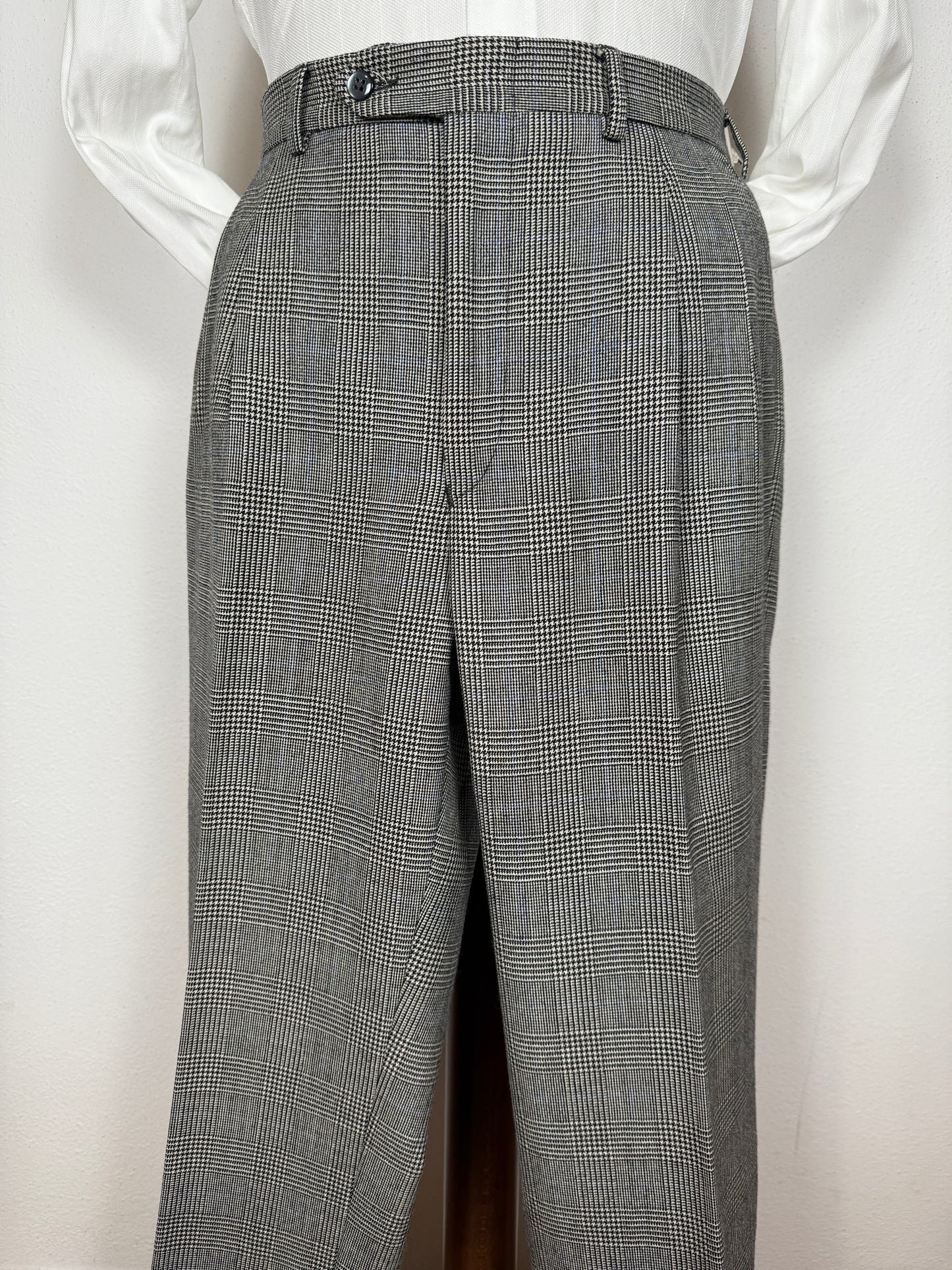 Completo anni ‘80 in flanella principe di Galles - tg. 50