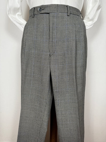 Completo anni ‘80 in flanella principe di Galles - tg. 50