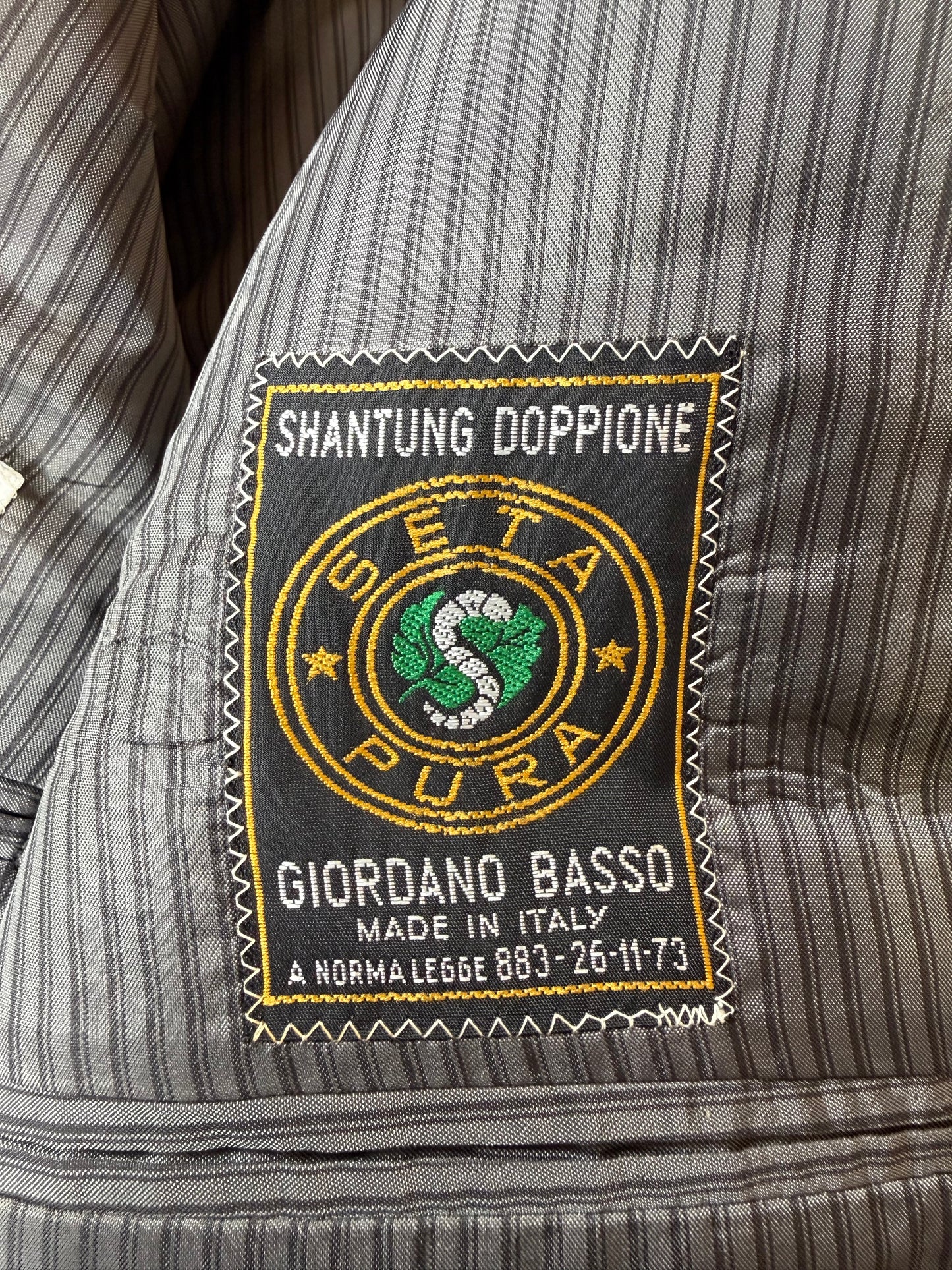 Giacca da smoking anni '80 in seta shantung - tg. 50