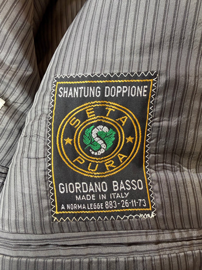 Giacca da smoking anni '80 in seta shantung - tg. 50