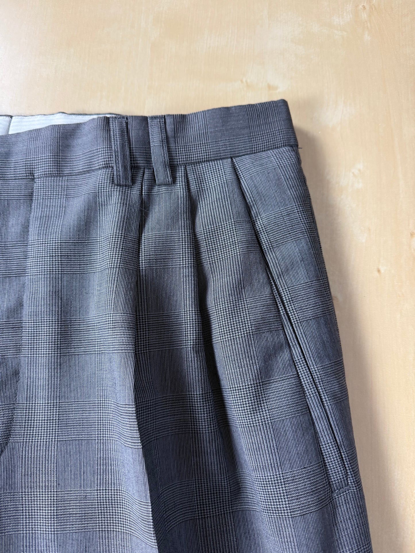 Pantaloni fresco lana principe di Galles anni '80 (NOS) - tg. 46/48