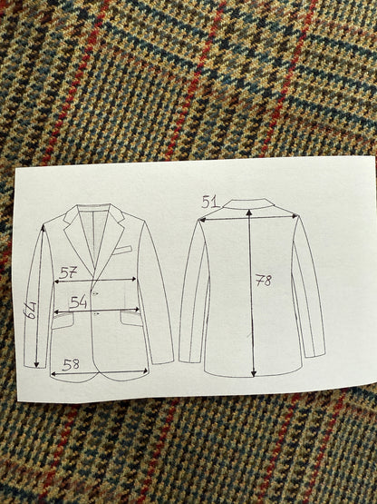 Giacca Hilton anni ‘80 principe di Galles lana e cashmere  - tg. 52