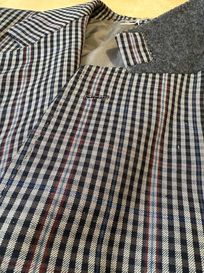 Giacca sartoriale in flanella pettinata check - tg. 50/52