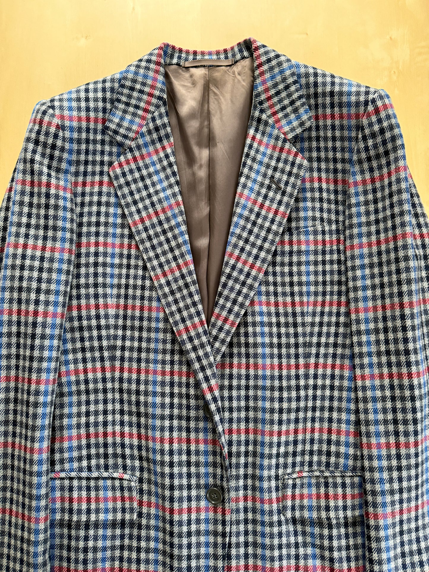 Giacca sartoriale anni ‘80/‘90 a quadri - tg. 48/50