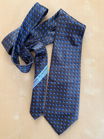 Cravatta Valentino in raso micro fantasia