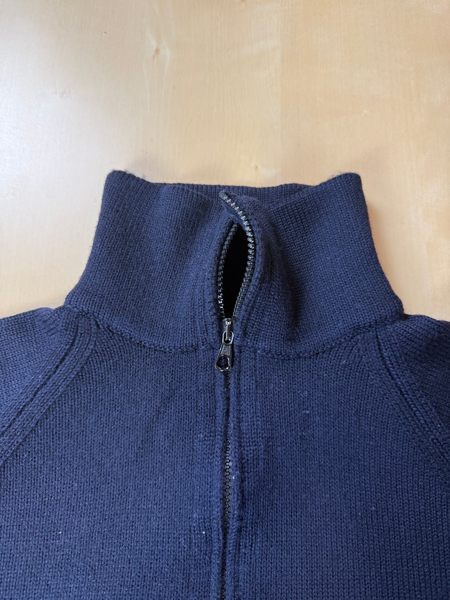 Maglione zip 3/4 CP Company in pura lana - XL