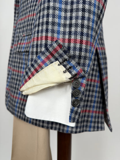 Giacca sartoriale anni ‘80/‘90 a quadri - tg. 48/50