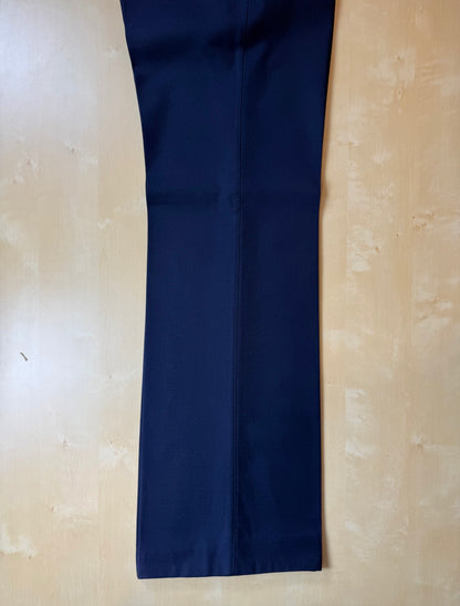 Completo doppiopetto anni '70 flanella blu - tg. 46